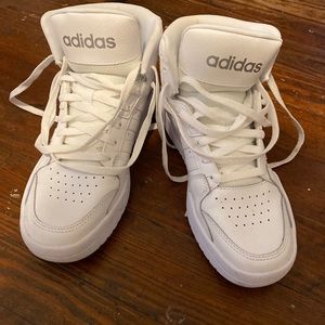 Adidas High-Top White Sneakers 8.5